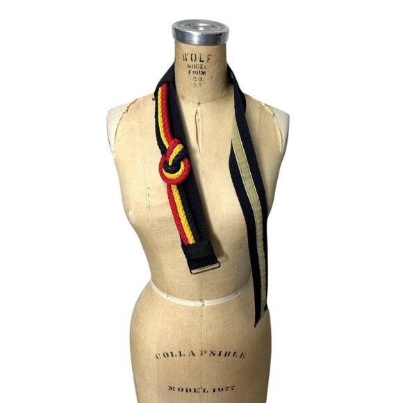 1980s braided knot cinch belt adjustable size S - L - Picture 3 of 6